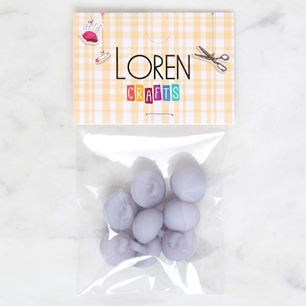 Loren Crafts 8'li Lila Düğme - 1771